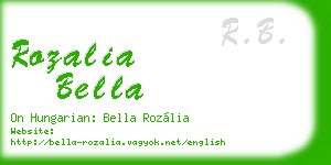 rozalia bella business card